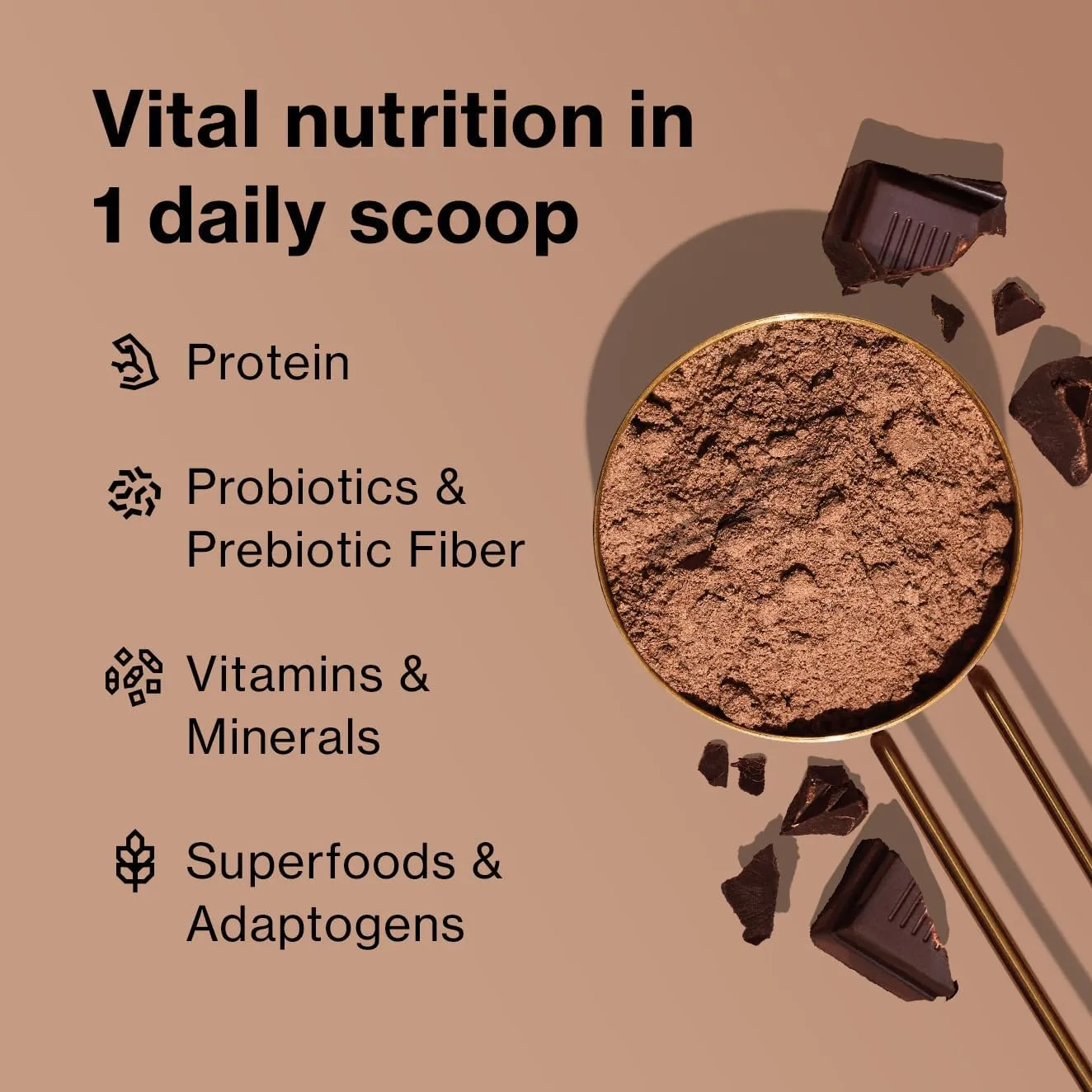 BODi Shakeology Plant Based Protein Powder Blend – Gluten-Free Shake with Vitamins and Minerals – Helps Support Weight Loss, Lean Muscle, Gut Health, Chocolate - 14 Servings