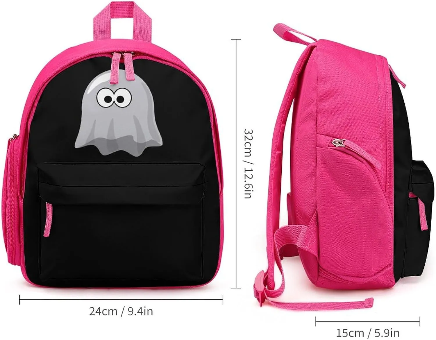 Boo Ghostly Laptop Backpack Lightweight 12.6 Inch Travel Daypacks for Travel Work