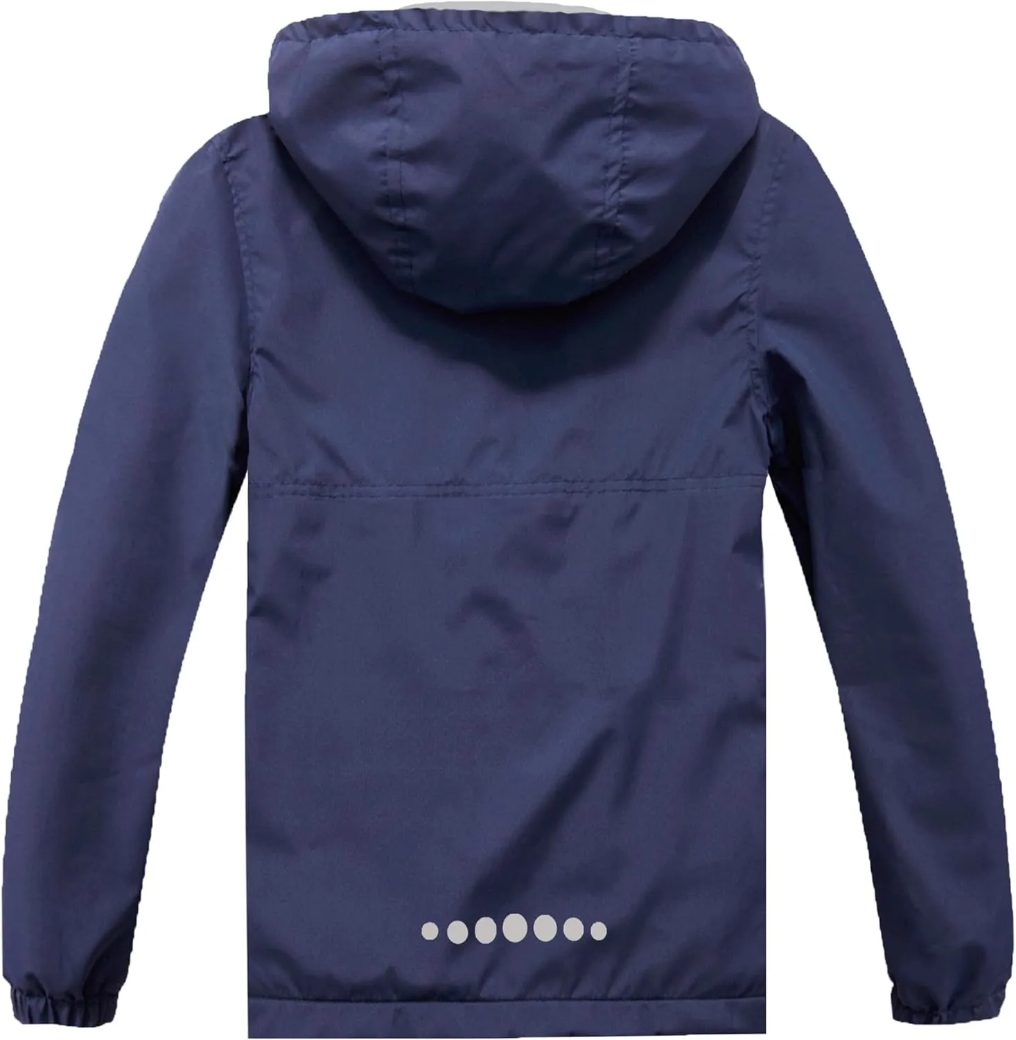 Boys Rain Jackets Waterproof Hooded fleece Raincoats Lightweight Windbreakers for Kids