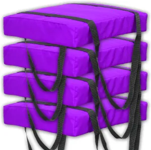 Bradley 4 Pack Type IV Boat Cushion USCG Approved Throwable Flotation Device; Coast Guard Approved Throw Preserver with Foam Cushion; throwable Boat Safety Device