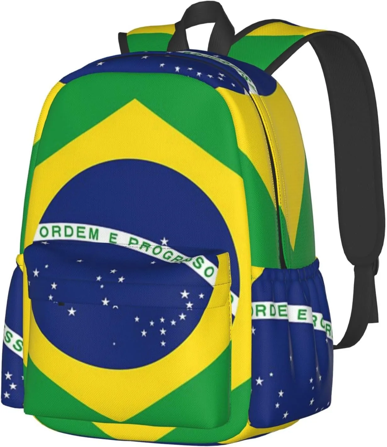 Brazil Flag Brazilian Backpack Large Capacity Backpack Lightweight Double Shoulder Bag For Women Men Travel