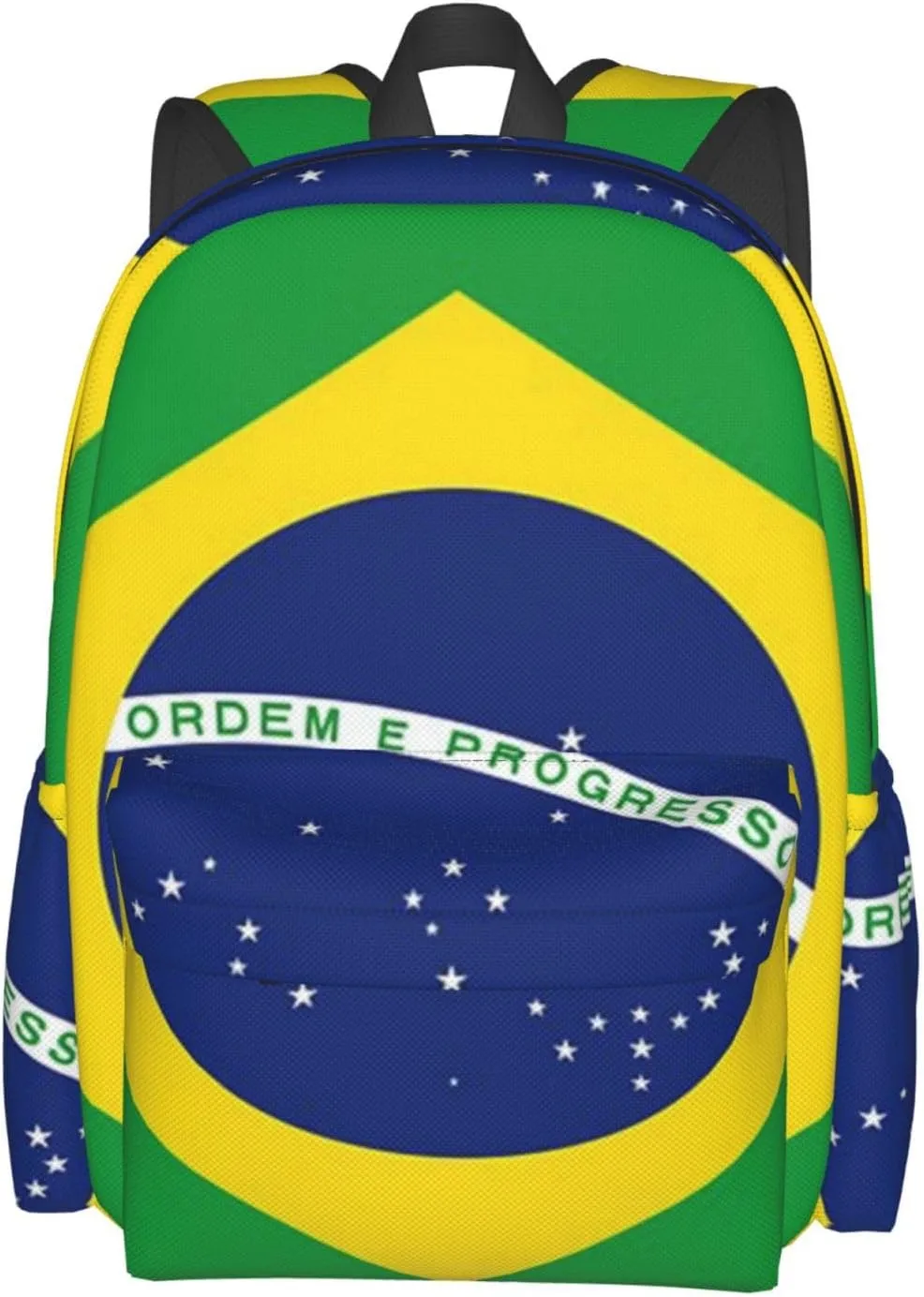 Brazil Flag Brazilian Backpack Large Capacity Backpack Lightweight Double Shoulder Bag For Women Men Travel