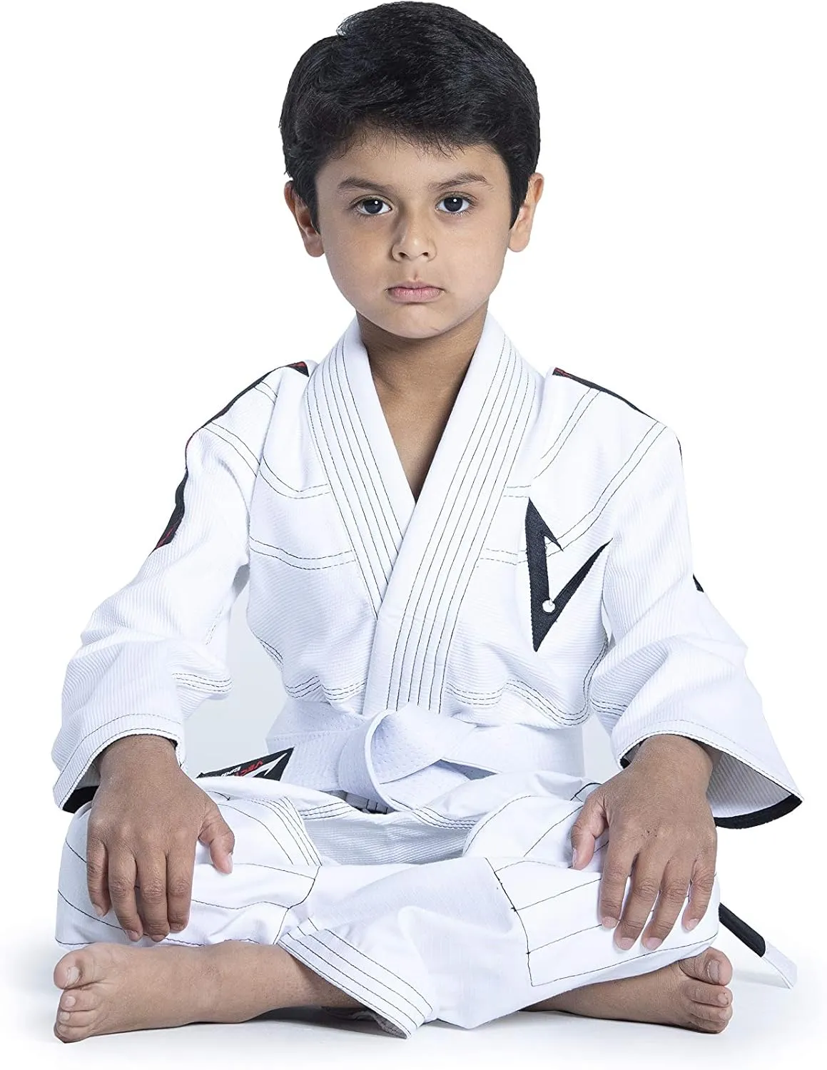 Brazilian BJJ Gi Jiu Jitsu Gi for Child Kids Gi Uniform Durable Pant & Jacket 100% Cotton with Free Belt