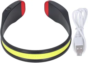Bright LED Headlamp COB 260° Wide Angle 350lm Output Wearable Weaning Light 3 Modes for Hiking Camping Fishing Industrial Operation and More