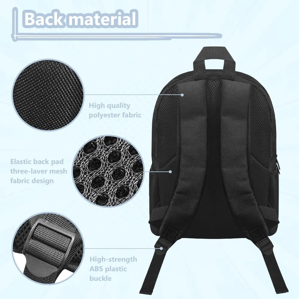 Brown School Backpack Lightweight Bookbag Waterproof Casual Daypack Travel Work Bag For Teenagers College Girls Boys Capybara Print