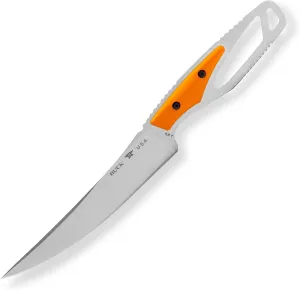 Buck Knives 636 Paklite Processor Select Fixed Blade Hunting Knife, 5 3/4" 420HC Steel Blade, Fiberglass Handle, with Sheath