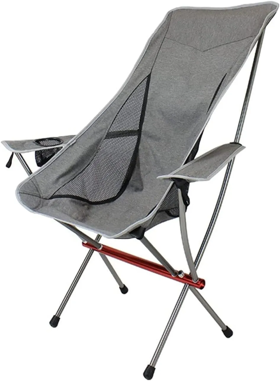 Camping Chair Folding Chairs Lawn Chairs Outdoor Camping High Back Chair Portable Ultralight Seat Collapsible Backpacking Chair With Soft Armrests For Hiking Folding Chair Camp Chair Moon Chair ( Colo