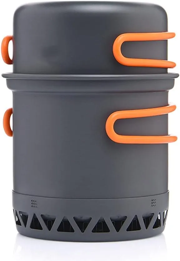 Camping Cookware Outdoor Cooking Set Heat Cooker Travel Tableware Tourist Kitchen Pot Utensil Equipment