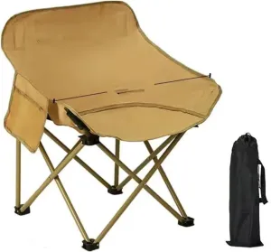 Camping Directors Chair, Heavy Duty, Portable Folding Chair with Pocket for Beach, Fishing, Trip, Picnic, Lawn, Concert Outdoor Foldable Camp Chairs, 120KG Support
