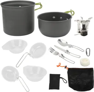 Camping Essentials, Camping Cooking Utensils Set, Camping Accessories Gear Must Haves, Wonderful for Travel, Camping, RVs, BBQs, Picnics, Parties and More