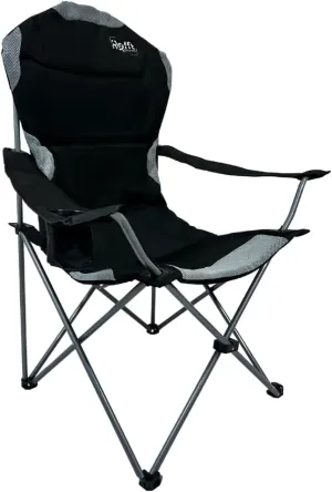 Camping Folding Chair | Heavy Duty | Supports 250 LBS | Steel Frame | Collapsible with Cup Holder | 21" D x 36" W x 42" H