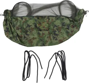 Camping Hammock 2 Persons Portable Durable Nylon Travel Hammock with Bed Net for Outdoor Adventures Hiking Backpacking 440lb Capacity 8.5ft Long 4.6ft Wide