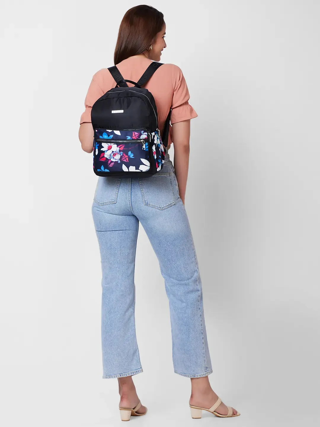 Caprese Jade Medium Blue Backpack