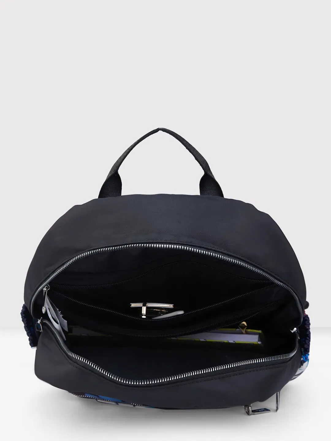Caprese Jade Medium Blue Backpack