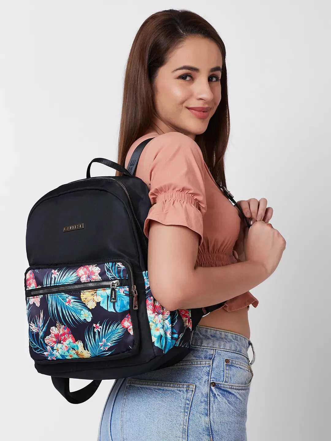Caprese Jade Medium Blue Backpack