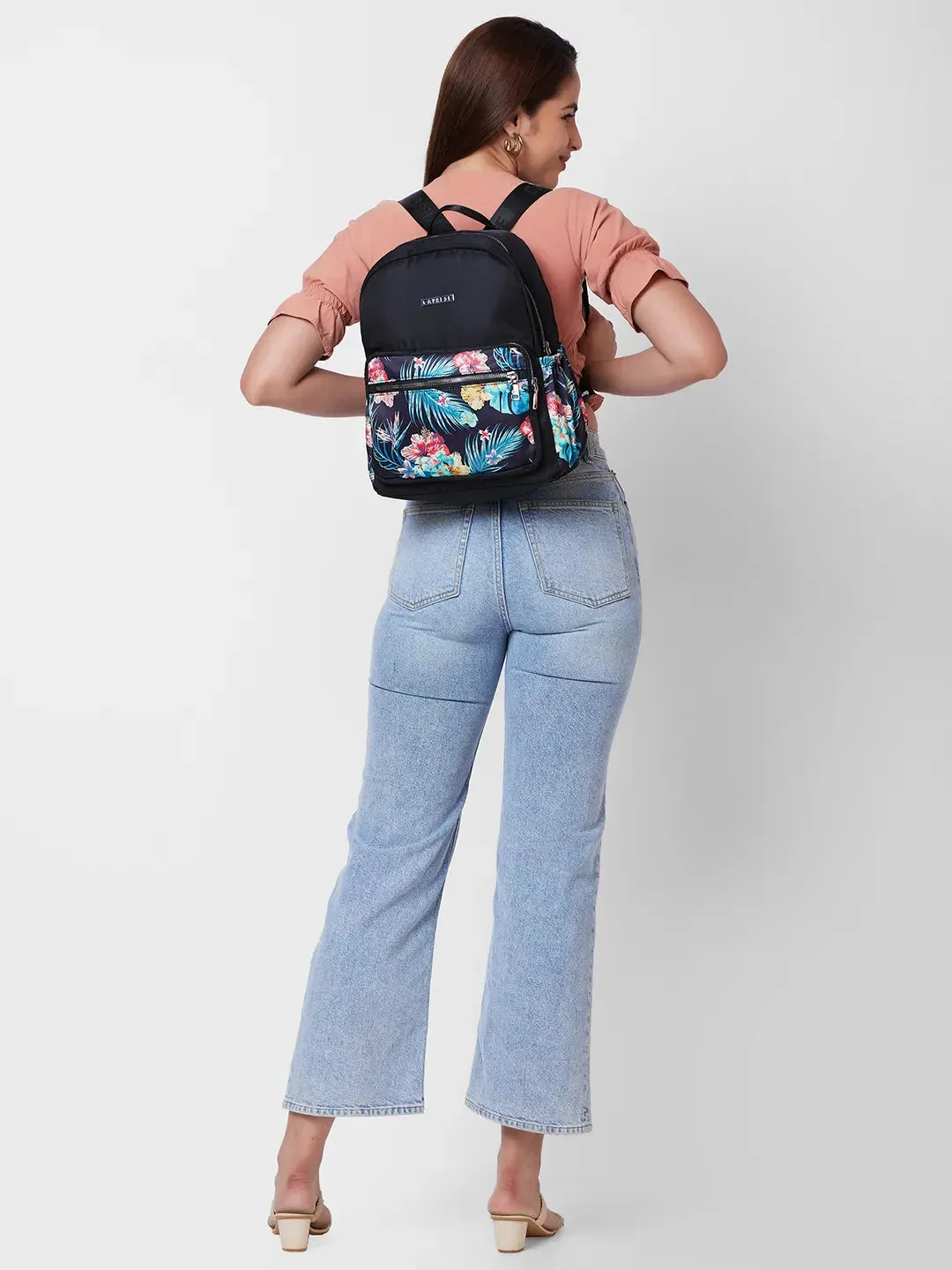 Caprese Jade Medium Blue Backpack