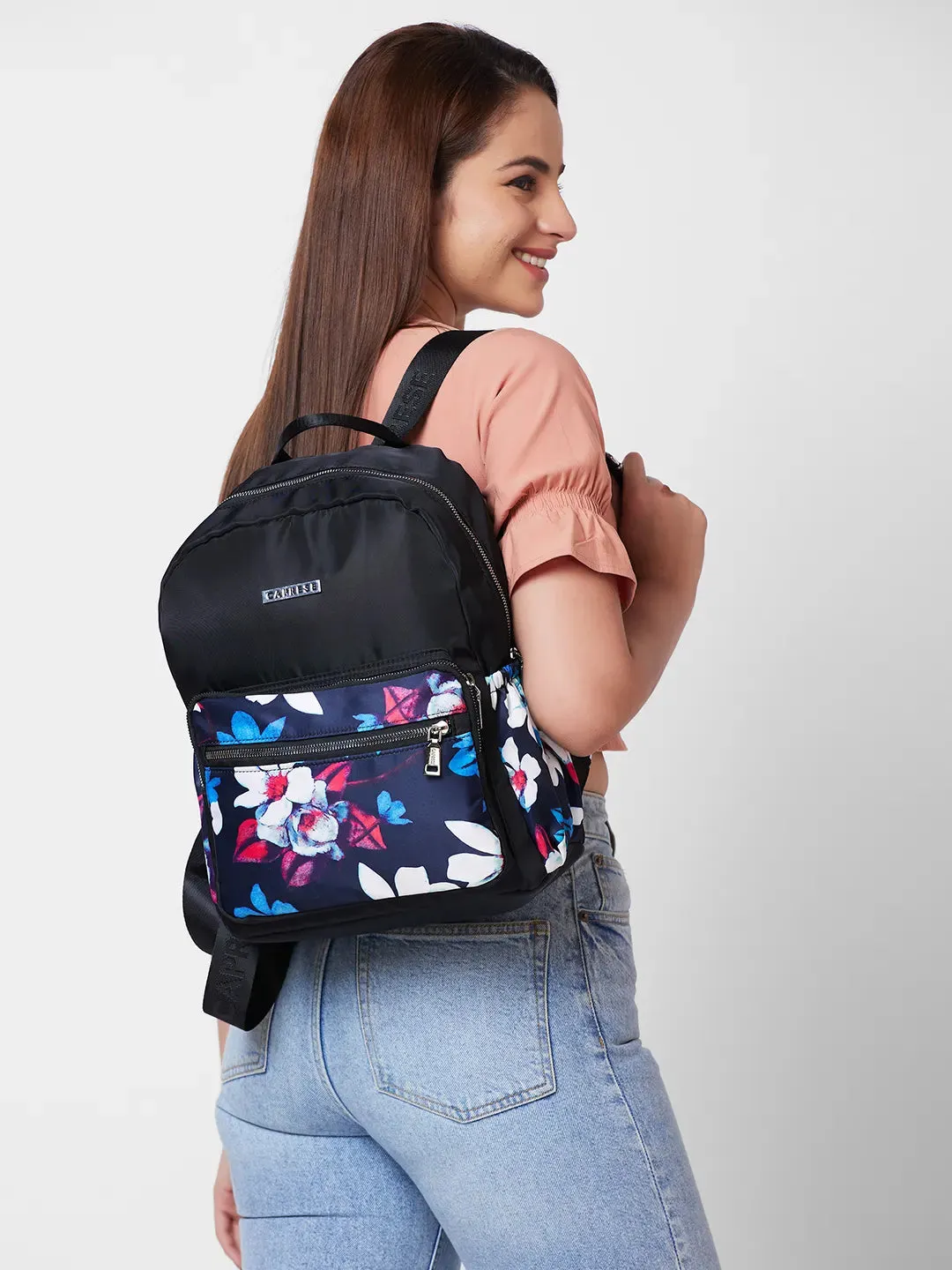 Caprese Jade Medium Blue Backpack