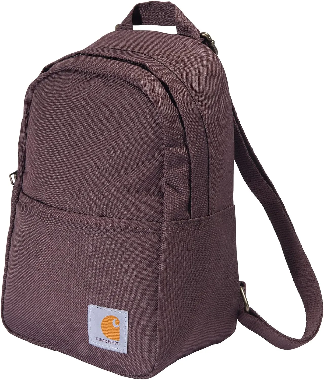 Carhartt Classic Mini Backpack, Durable, Water-Resistant Backpack with Adjustable Shoulder Straps, Wine