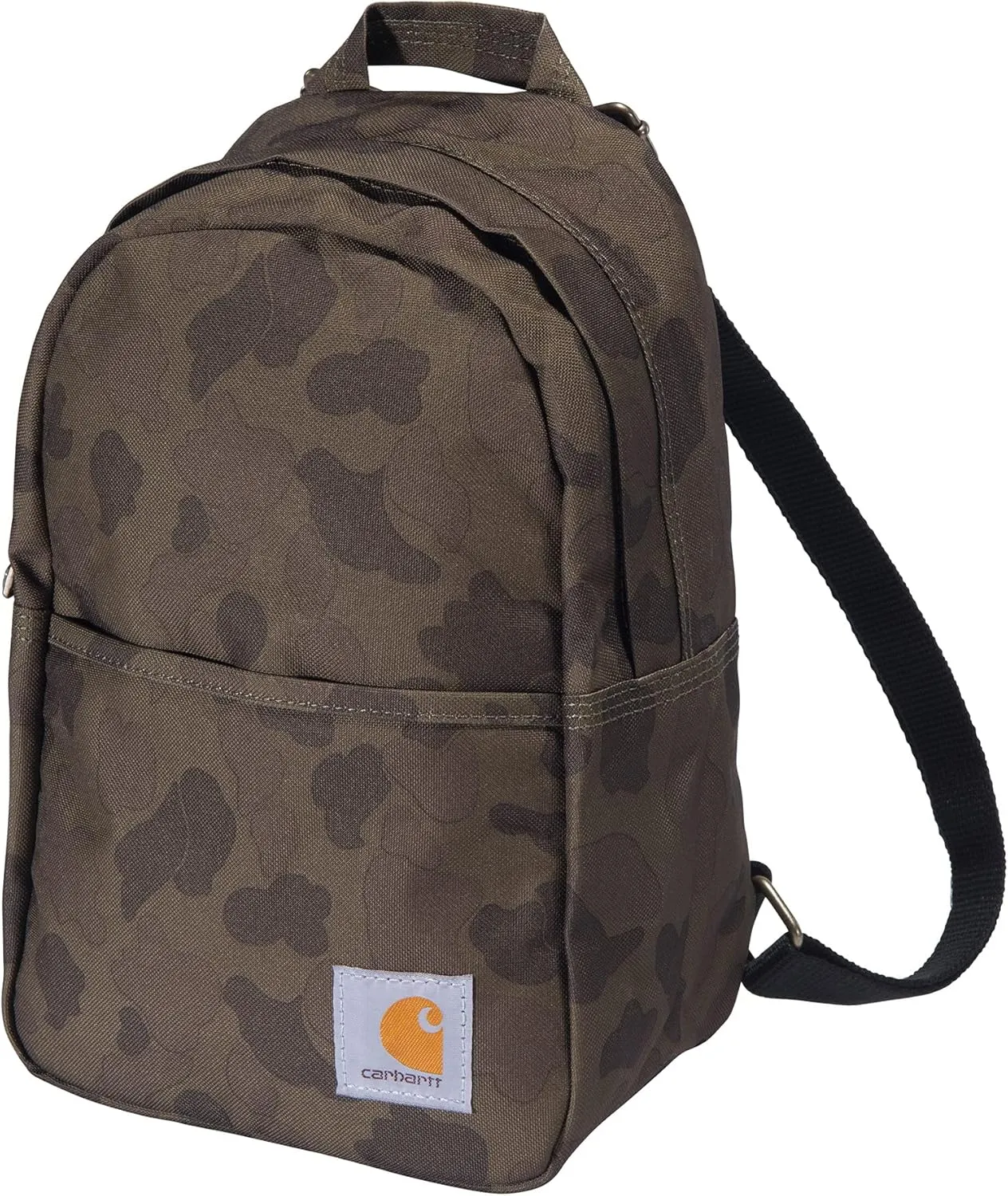 Carhartt Classic Mini Backpack, Water-Resistant Backpack with Adjustable Shoulder Straps, Duck Camo