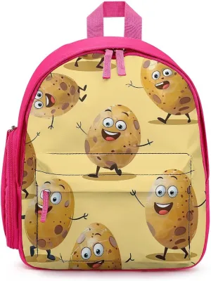 Cartoon Potato Cute Backpack Lightweight Mini Shoulder Bag Travel Daypack for Camping Picnic