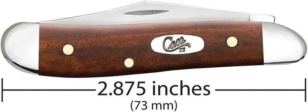 Case WR XX Pocket Knife Chestnut Smooth Bone Peanut Item #28702 - (6220 SS) - Length Closed: 2 7/8 Inches