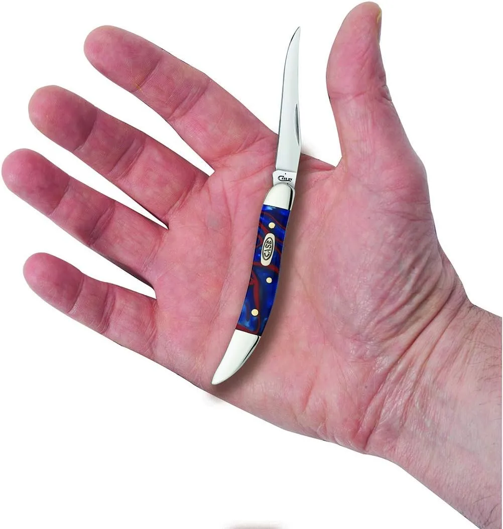 Case WR XX Pocket Knife Patriot Kirinite Small Texas Toothpick Item #11202 - (1010096 SS) - Length Closed: 3 Inches