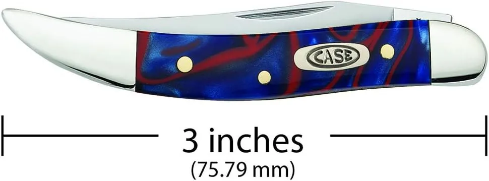 Case WR XX Pocket Knife Patriot Kirinite Small Texas Toothpick Item #11202 - (1010096 SS) - Length Closed: 3 Inches