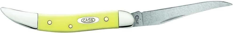 Case WR XX Pocket Knife Yellow Synthetic Small Texas Toothpick Cv Item #091 - (310096 Cv) - Length Closed: 3 Inches