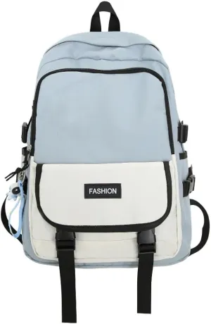 Casual Large Capacity Backpack Ultra-light Wear-resistant Backpack Waterproof Travel Bag for Men and Women Daily Bag (Blue,Large)