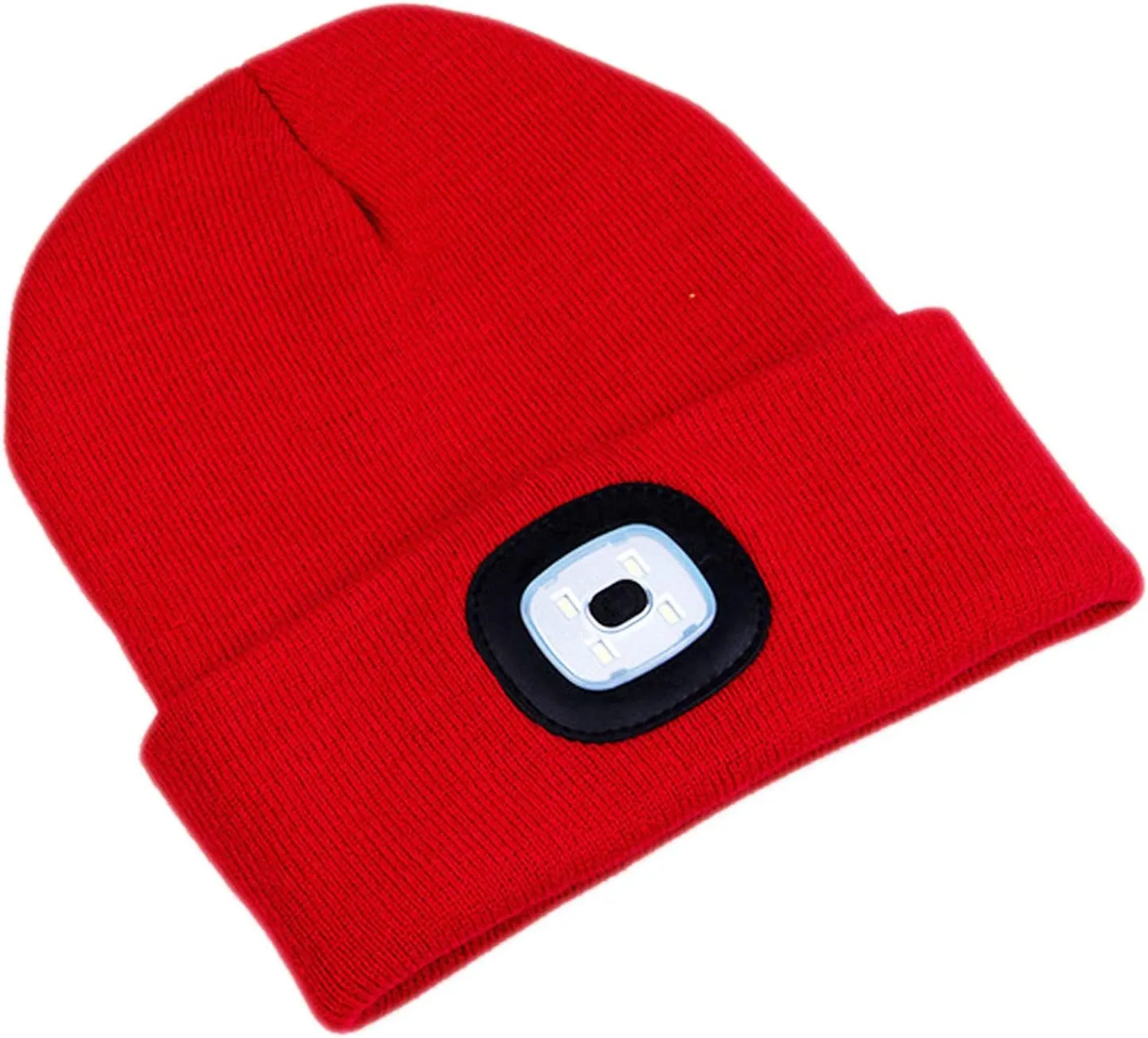 CENSGO Unisex Hat with Light, USB Rechargeable LED Headlamp Beanie, Gifts for Dad Father Men Husband Warm Knitted Cap
