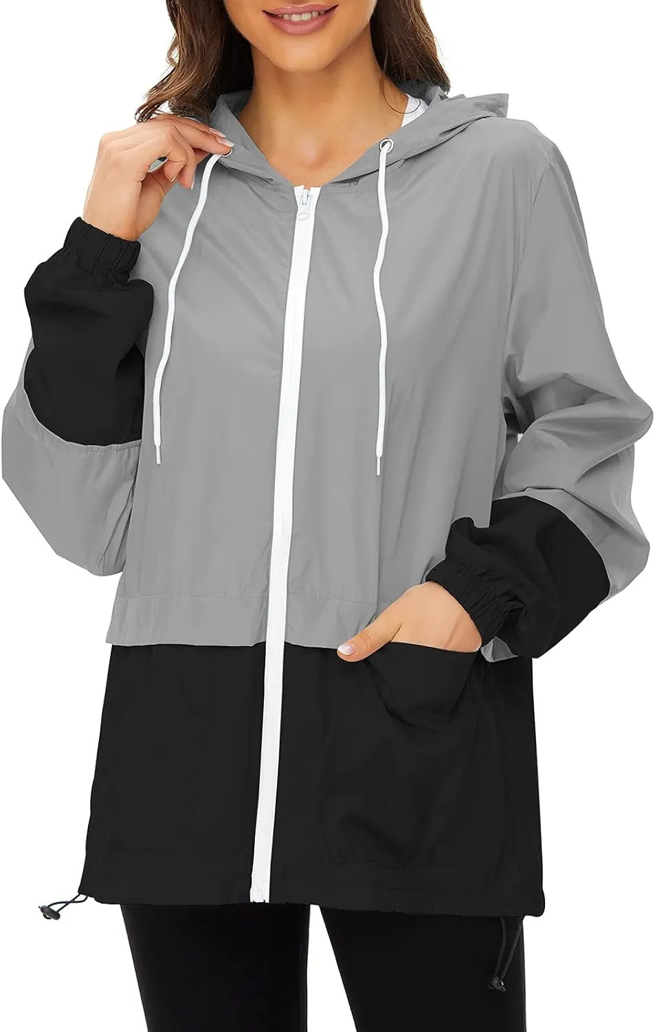 Century Star Packable Rain Jackets for Women Waterproof Lightweight Raincoat with Hood Windbreaker Jacket Women Rain Coats