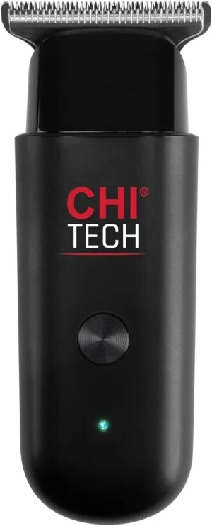 CHI Tech Cordless Mini Trimmer & Clipper, Hair Trimmer for Edging, Blending & Beard Trimming, Stainless Steel Blades, Includes 4 Guard Attachments