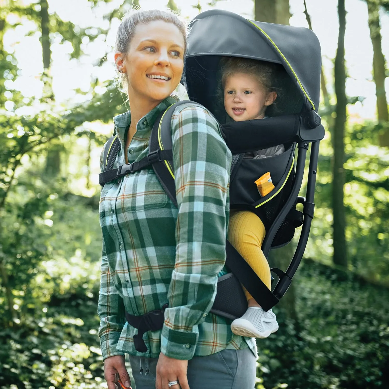 Chicco SmartSupport Aluminum Frame Backpack Carrier, Lightweight Baby Backpack Carrier | Solar/Grey