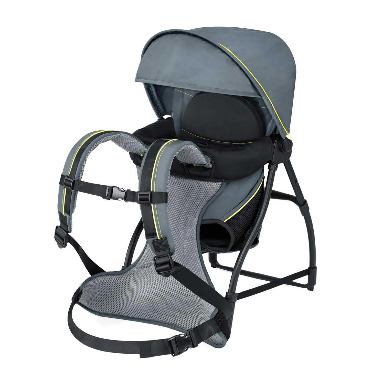 Chicco SmartSupport Aluminum Frame Backpack Carrier, Lightweight Baby Backpack Carrier | Solar/Grey
