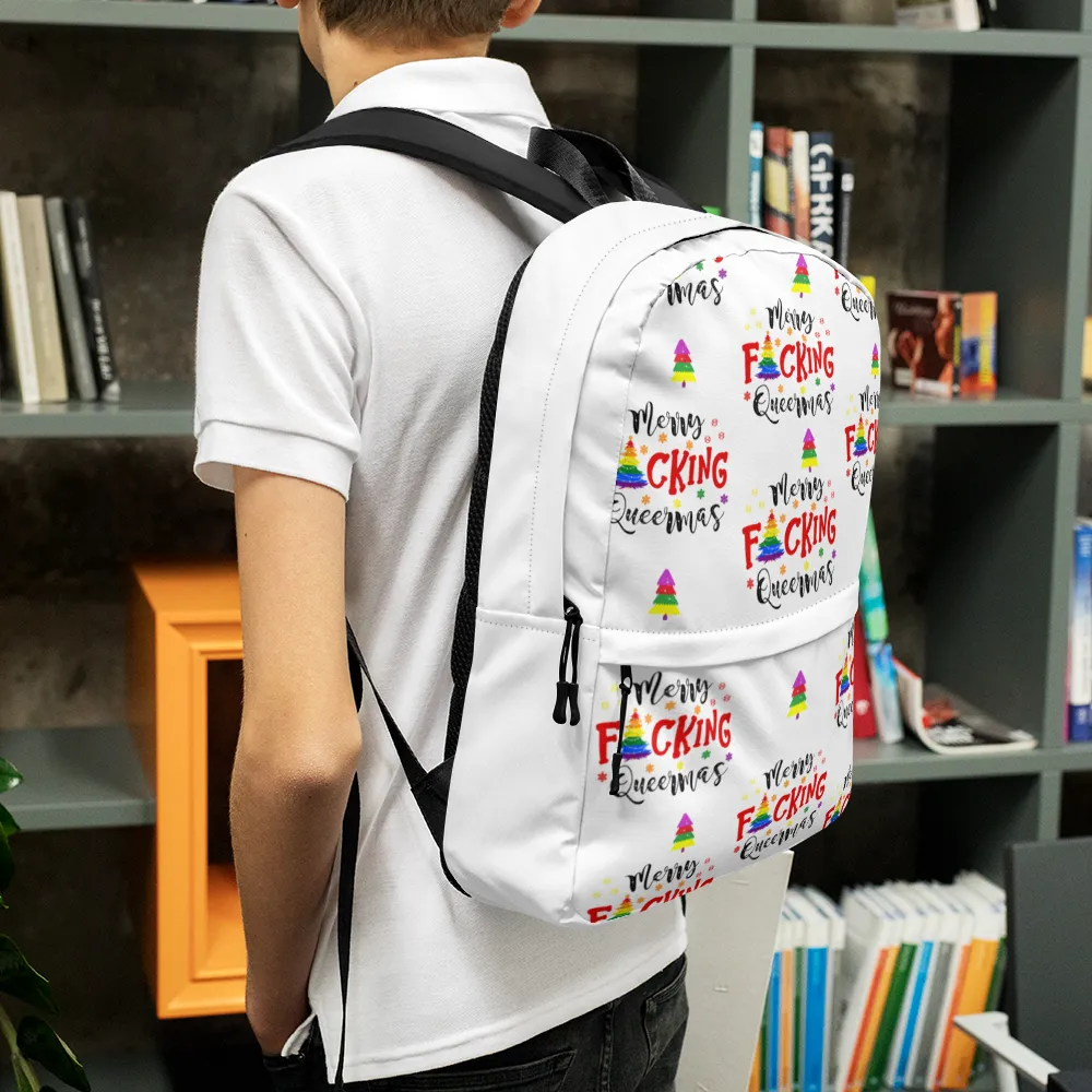 Christmas LGBTQ Water Resistant Backpack