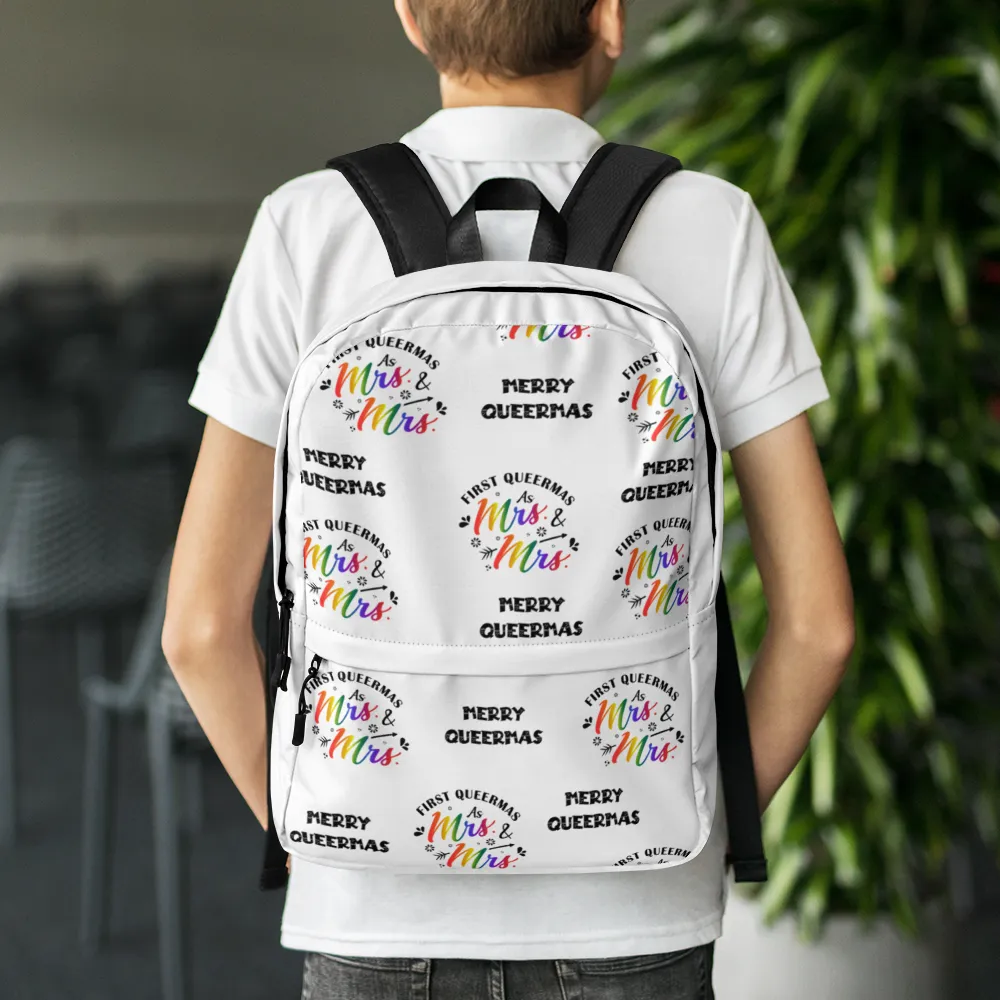 Christmas LGBTQ Water Resistant Backpack