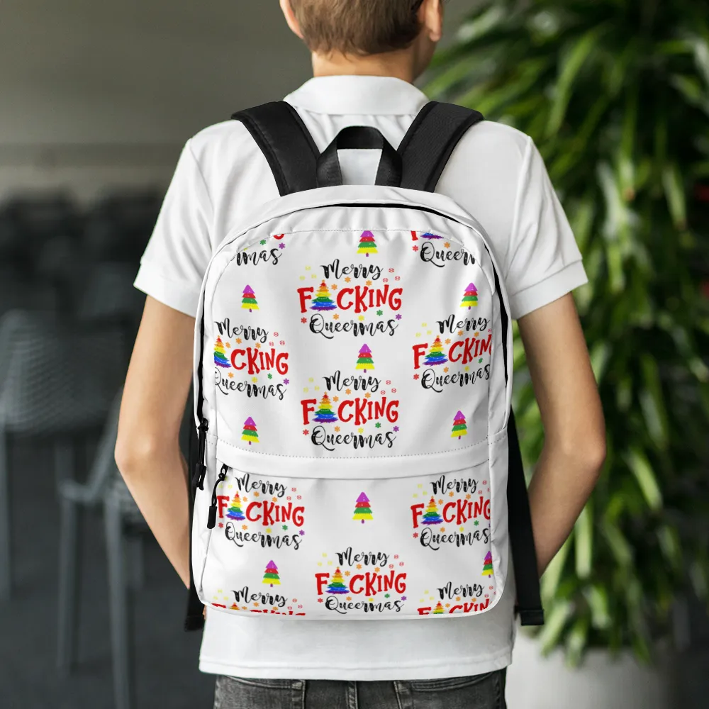 Christmas LGBTQ Water Resistant Backpack
