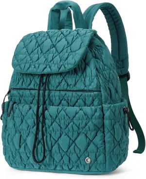 CLUCI Puffy Quilted Backpack Purse for Women, Casual Lightweight Daypack for Women Travel