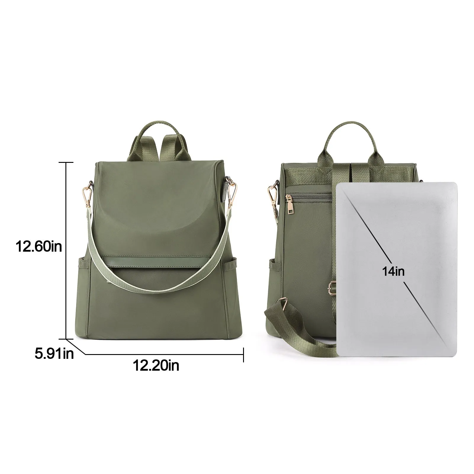 CLUCI Womens Backpack Purse Anti-theft Fashion Designer Travel Bag Ladies Shoulder Bags