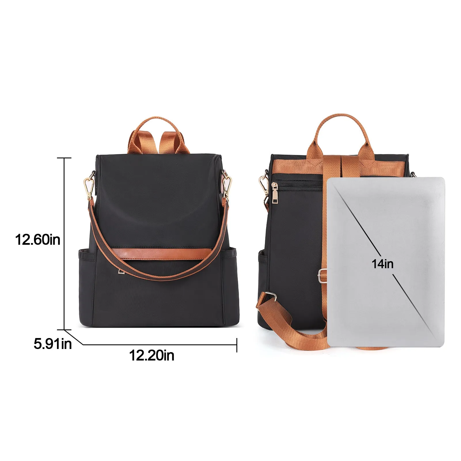 CLUCI Womens Backpack Purse Anti-theft Fashion Designer Travel Bag Ladies Shoulder Bags