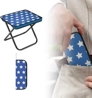 Collapsible Chair Portable Folding Stool with Carry Bag, 1.35Lbs Small Foldable Adults Camp Seat for Travel/Camping/Hiking/Fishing/Picnic/Barbecue