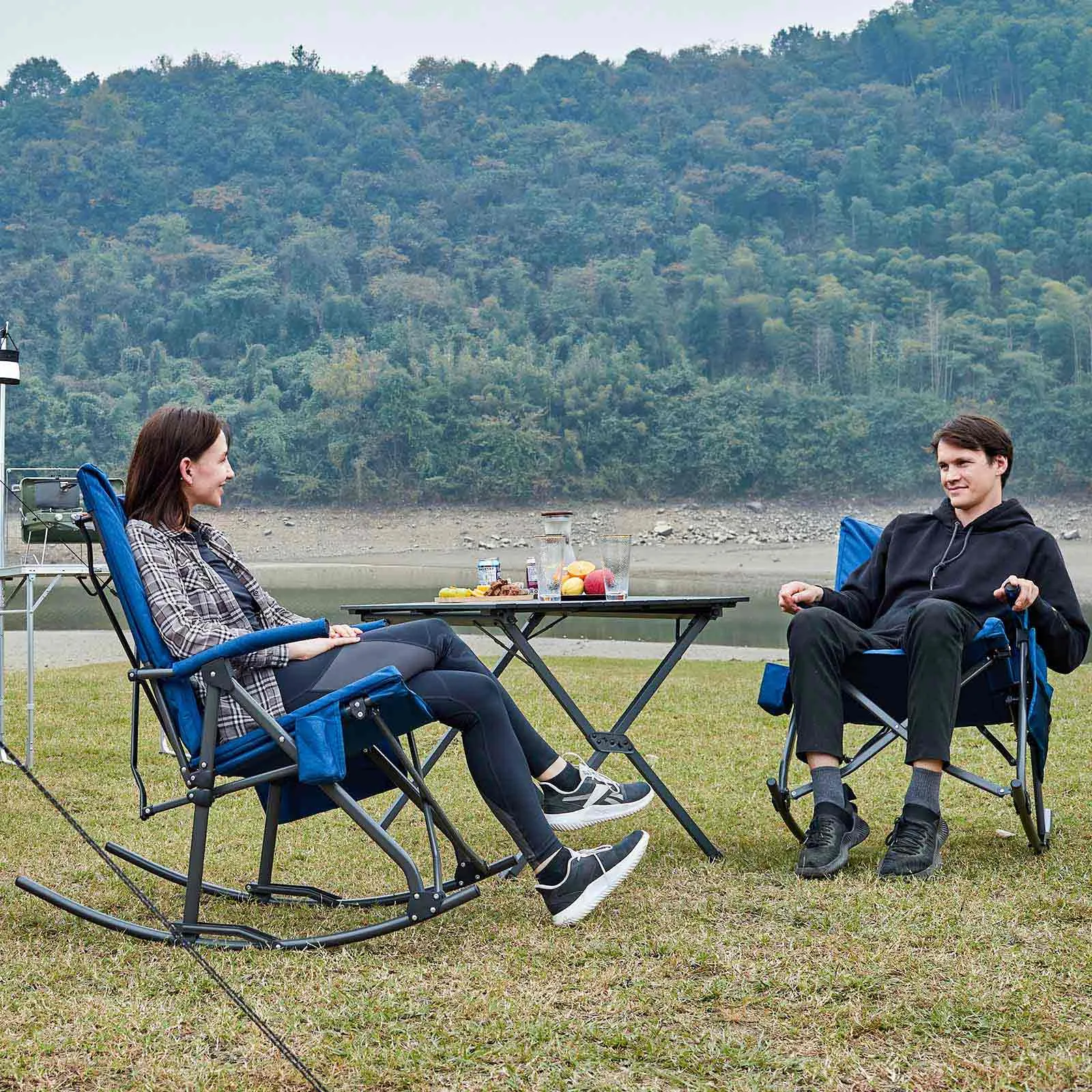 Collapsible Patio Rocking Camping Chair