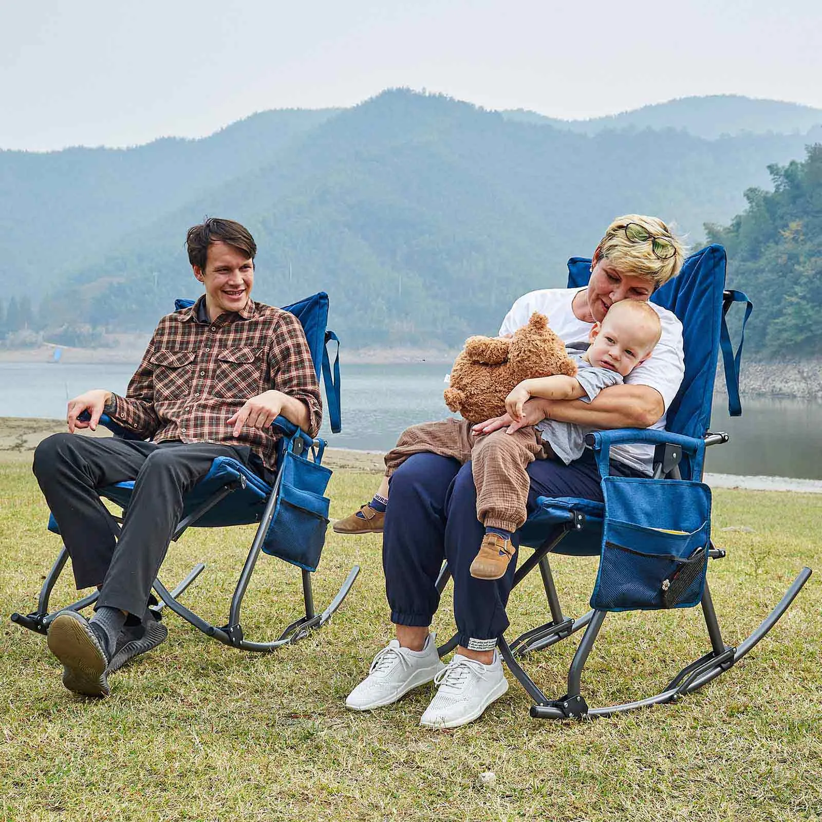 Collapsible Patio Rocking Camping Chair