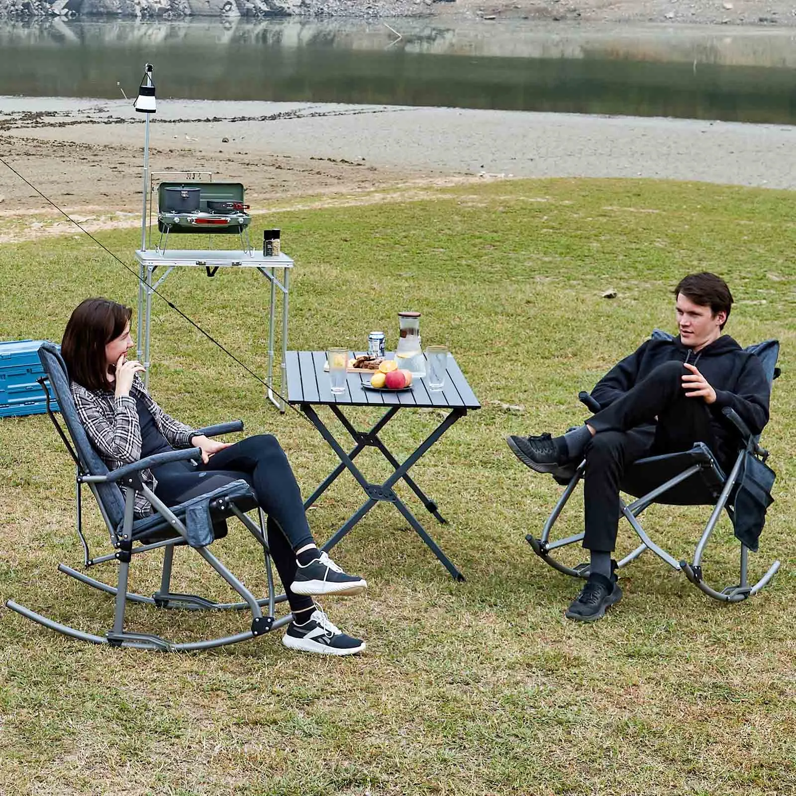 Collapsible Patio Rocking Camping Chair