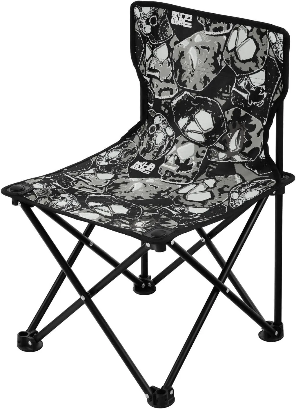 Collapsible Retro Mexican Wrestle Ultralight Camp Chair Ultra-Lightweight Folding Backpack Chair with Carrying Bag Travel Chairs for Adults for Fishing Travel
