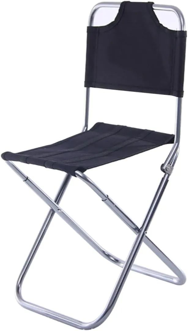 Collapsible Stool Aluminum Alloy Chair Portable Camping Gear Folding Stool for Hiking Fishing and Travel
