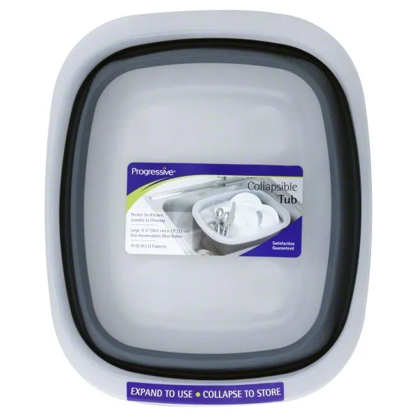 Collapsible Tub, Grey