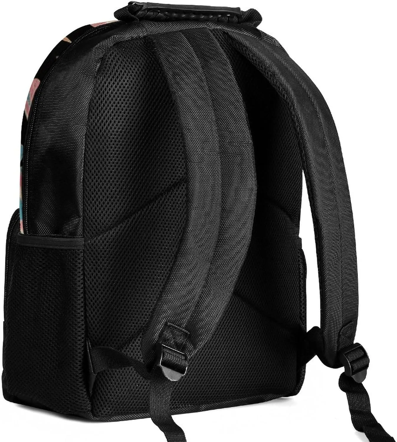 Colorful Flowers Leaves Paisley Art Daypack Lightweight Multipurpose Anti-Theft Shoulder Bag Large Capacity Laptop Book Bag Rucksack With Adjustable Shoulder Straps