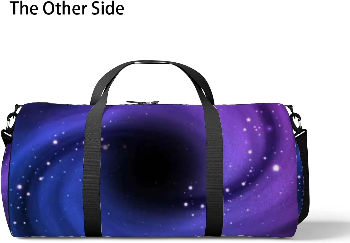 Colorful Swirls of Space Galaxy Sports Bag Tote Bag Waterproof Gym Bag with Shoulder Strap Zipper 2 Side Pockets for Men and Women, Travel and Storage Shoulder Bag.