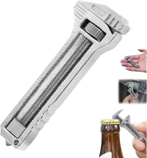 Compact Titanium Multitool, Mini Multitool Wrench, Multifunctional Bottle Opener, Mini Alloy Multi-tool for Everyday Prep, Beer Opener, Backpacking, Camping, and Hiking(Color:3Pcs)